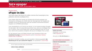 
                            5. Rundum digital: ePaper im Abo - taz.de