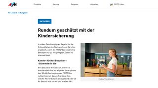 
                            3. Rundum geschützt mit der Kindersicherung | AVM Deutschland