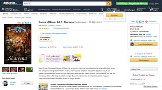 
                            9. Runes of Magic, Bd. 1: Shareena: Amazon.de: Michael T. Bhatty: Bücher