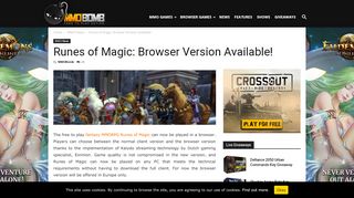 
                            8. Runes of Magic: Browser Version Available! - MMO Bomb