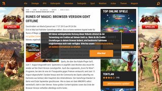 
                            3. Runes of Magic: Browser-Version geht offline | Browsergames.de