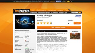 
                            11. Runes of Magic - Jetzt anmelden und kostenlos Spielen!