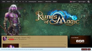 
                            4. Runes of Magic Steam FAQ - News and Announcements - Runes of Magic ...