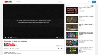 
                            6. Runescape Fix: login limit exceeded - YouTube