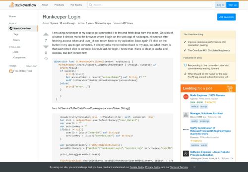 
                            8. Runkeeper Login - Stack Overflow