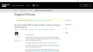 
                            5. Running a Batch file to Open Firefox, a website using an specific add ...