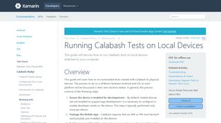 
                            3. Running Calabash Tests on Local Devices - Xamarin