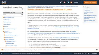 
                            4. Running Commands on Your Linux Instance at Launch - Amazon ...