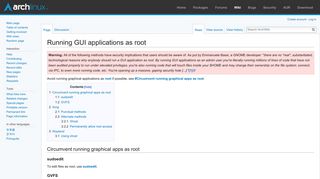 
                            12. Running GUI applications as root - ArchWiki