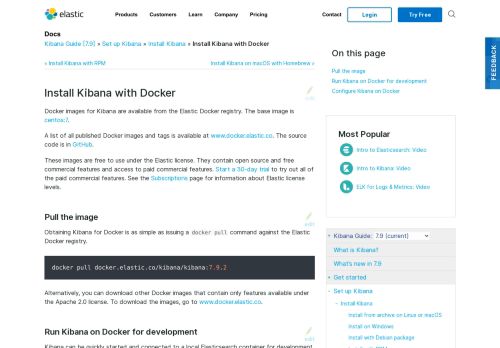 
                            1. Running Kibana on Docker | Kibana User Guide [6.6] | Elastic