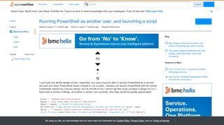 
                            1. Running PowerShell as another user, and launching a script - Stack ...