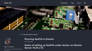 
                            5. Running SeaFile In Docker | Ralim TEk