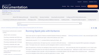 
                            10. Running Spark jobs with Kerberos | DSE 5.1 Admin guide