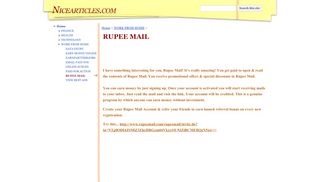 
                            7. RUPEE MAIL - Nicearticles.com - Google Sites