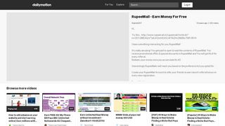 
                            11. RupeeMail - Earn Money For Free - video dailymotion