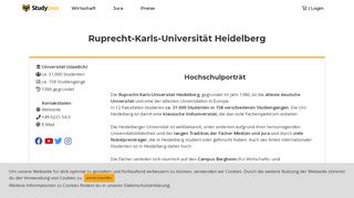 
                            11. Ruprecht-Karls-Universität Heidelberg - Studiengänge und ...