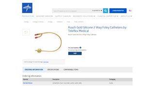 
                            12. Rusch Gold Silicone 2 Way Foley Catheters by Teleflex | ...
