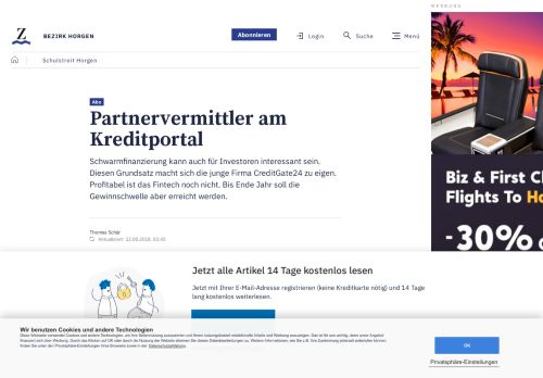 
                            11. Rüschlikon: Partnervermittler am Kreditportal - Horgen - zsz.ch