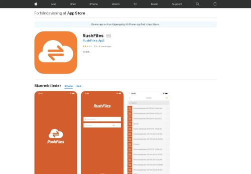 
                            10. RushFiles i App Store - iTunes - Apple