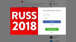 
                            4. Russ 2018 - Alle som registrerer tidlig på Russ.no får... | Facebook