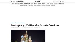 
                            12. Russia gets 30 WW II-era battle tanks from Laos | The Seattle Times