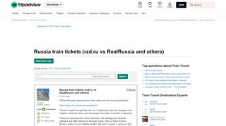 
                            9. Russia train tickets (rzd.ru vs RealRussia and others) - Train ...