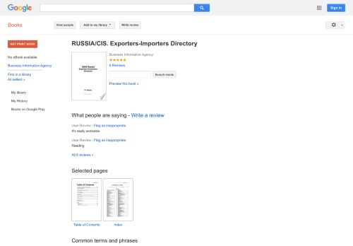 
                            4. RUSSIA/CIS. Exporters-Importers Directory