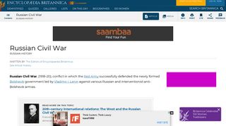 
                            12. Russian Civil War | Causes, Outcome, and Effects | Britannica.com