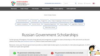 
                            6. Russian Government Scholarships for ... - Study In Russia