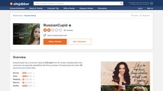 
                            9. RussianCupid Reviews - 63 Reviews of Russiancupid.com | Sitejabber