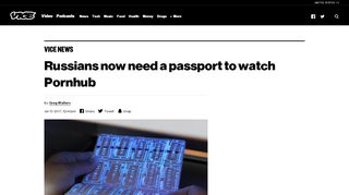 
                            8. Russians now need a passport to watch Pornhub – VICE News