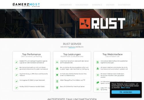 
                            6. Rust Server / Rust Gameserver - Gamerzhost