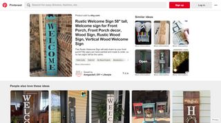 
                            3. Rustic Welcome Sign 58