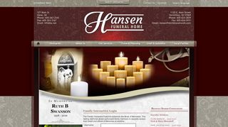 
                            13. Ruth Swanson Login - Vermillion, South Dakota | Hansen Funeral Home