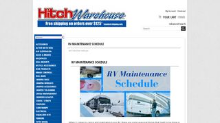 
                            9. RV Maintenance Schedule - Hitch Warehouse