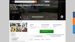 
                            7. RV Metropolis Diagnostic & Healthcare Center Pvt Ltd ... - Justdial