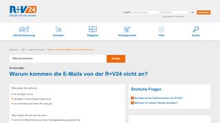 
                            12. R+V24 Hilfe: Warum kommen die E-Mails von R+V24 nicht an?