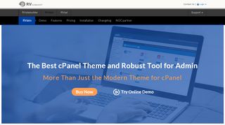 
                            4. RVskin - Best cPanel Theme and Tool for Admins and Users