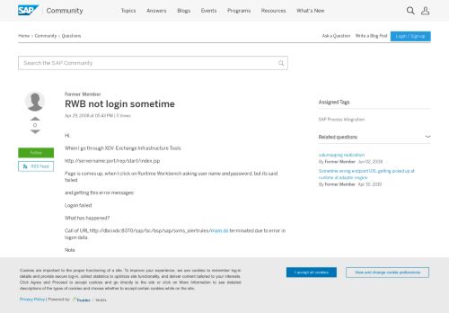 
                            9. RWB not login sometime - archive SAP