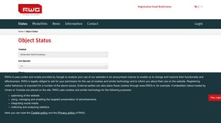 
                            6. RWGServices Portal - Object Status