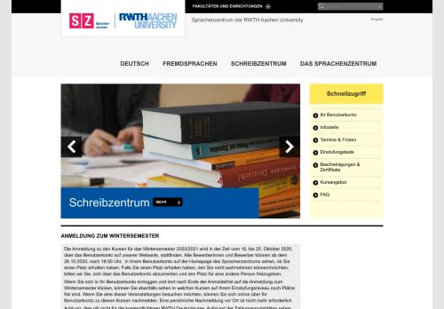 
                            1. RWTH AACHEN UNIVERSITY Sprachenzentrum der RWTH Aachen ...