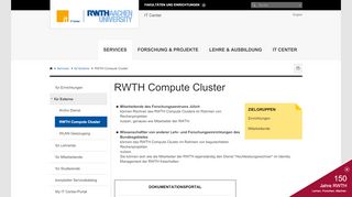 
                            9. RWTH Compute Cluster - RWTH AACHEN UNIVERSITY IT Center ...