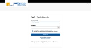 
                            2. RWTH Single Sign On