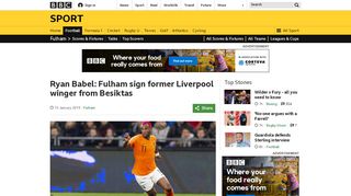 
                            6. Ryan Babel: Fulham sign former Liverpool winger from Besiktas - BBC ...