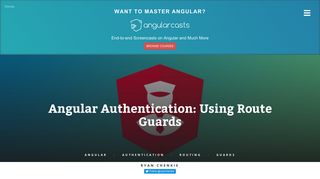 
                            9. Ryan Chenkie - Angular Authentication: Using Route Guards