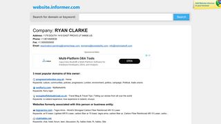 
                            6. RYAN CLARKE at Website Informer