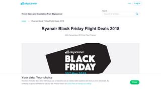 
                            12. Ryanair Black Friday Flight Deals Updated in Real Time | Skyscanner ...