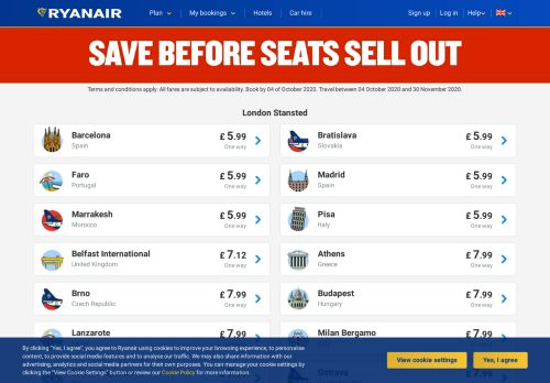 
                            9. Ryanair sales & flight deals | Ryanair.com