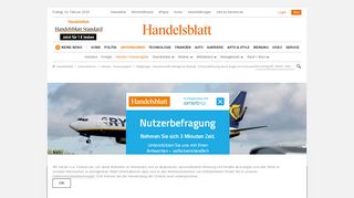 
                            13. Ryanair: Vereinigung Cockpit erhebt schwere Vorwürfe - Handelsblatt