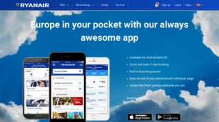 
                            1. Ryanair's official mobile app | Free for iOS and Android